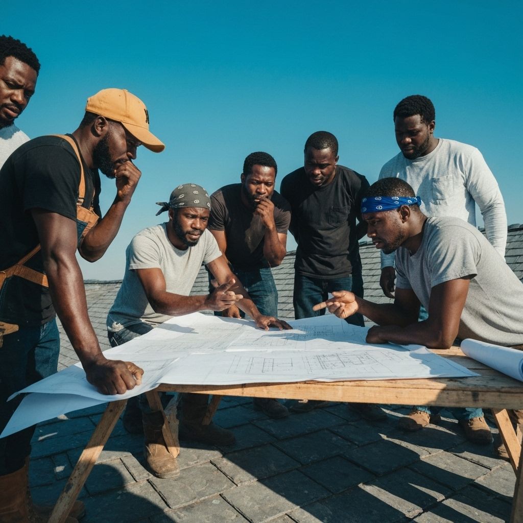 Roofing team collaboration
